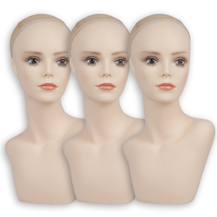 

PVC Mannequin Head Sale For Wigs Jewelry And Hats Display 2 Models Available