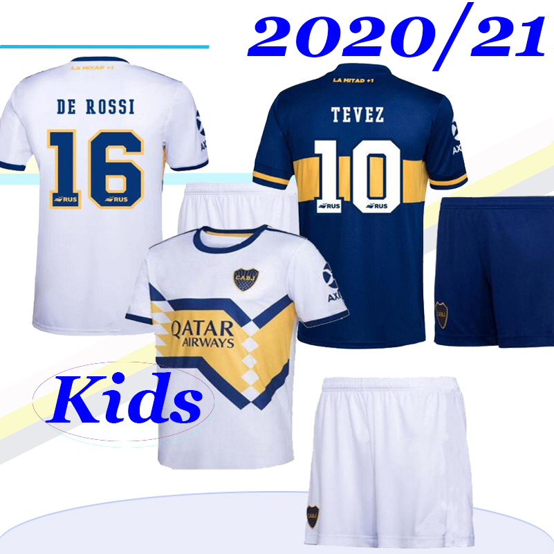 

2020/21 Boca Juniors Kids Kit soccer Jersey Home Away 20 21 Boca Juniors DE ROSSI TEVEZ MARADONA MOURA ABILA REYNOSO sports football shirt, Blue