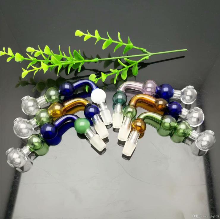 

Colorful multi-bubble right-angle glass cooker Wholesale Bongs Oil Burner Pipes Water Pipes Glass Pipe Oil Rigs Smoking Free Shipping