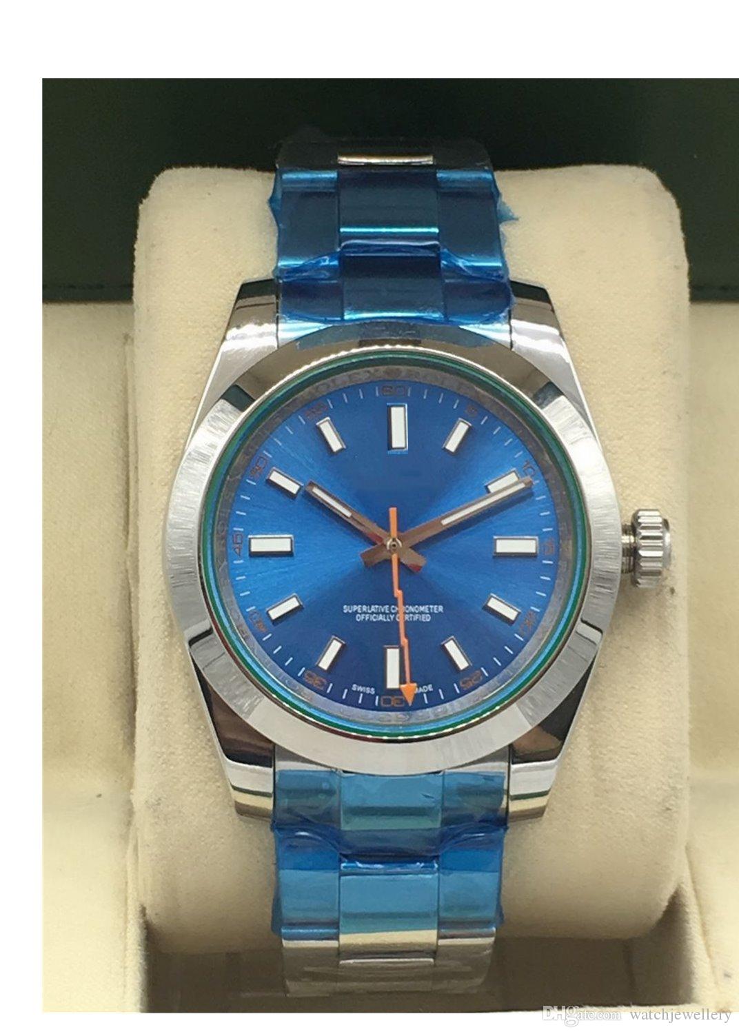 

Luxury Watches Ceramic Bezel 316 Stainless Steel Automatic Mechanics Movment Automatic Mechanical Mens sport Watch Watches male gift watch, Blue