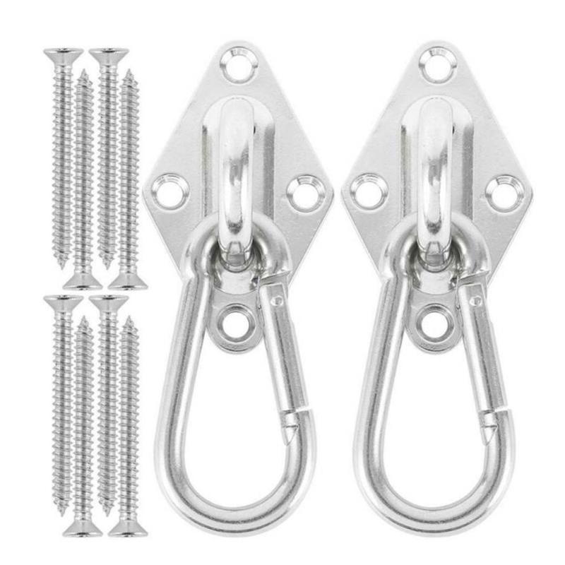 

Swivel Hook for Hammock Swing Chair Stainless Steel Hanging Seat Accessories Kit Hammock Chair Hanging Kit for Indoor/Outdoor