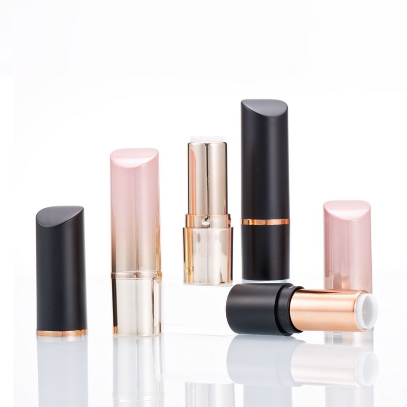 

10/50pcs 5g Empty Lip Tubes Black Lipstick tube Slant Cap DIY Lip gloss Packing Container 12.1mm free shipping