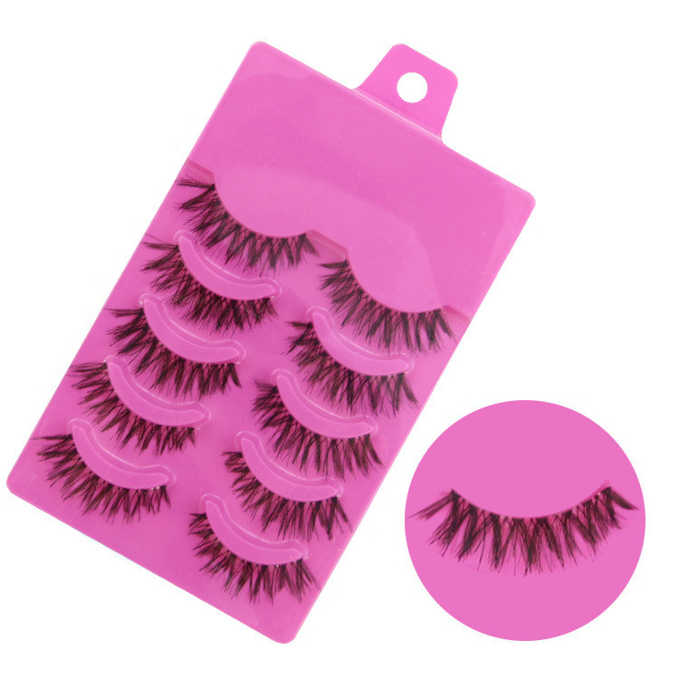 

10 Pairs 3D Soft Faux Mink Hair False Eyelashes Natural Messy Eyelash Crisscross Wispy Fluffy Lashes Extension Eye Makeup Tools
