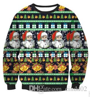 

New Women Autumn Winter Clothes Women Christmas Xmas Jumper Top Harajuku Snowflake Printed Sweatshirts Outfit, #3