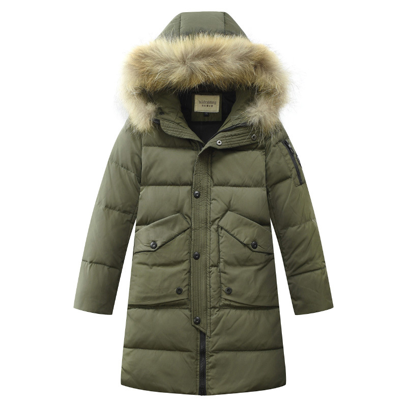 Girls Winter Coat Jacket Hooded School Parka Fleece Warm Trench Kids Age 3-12Y