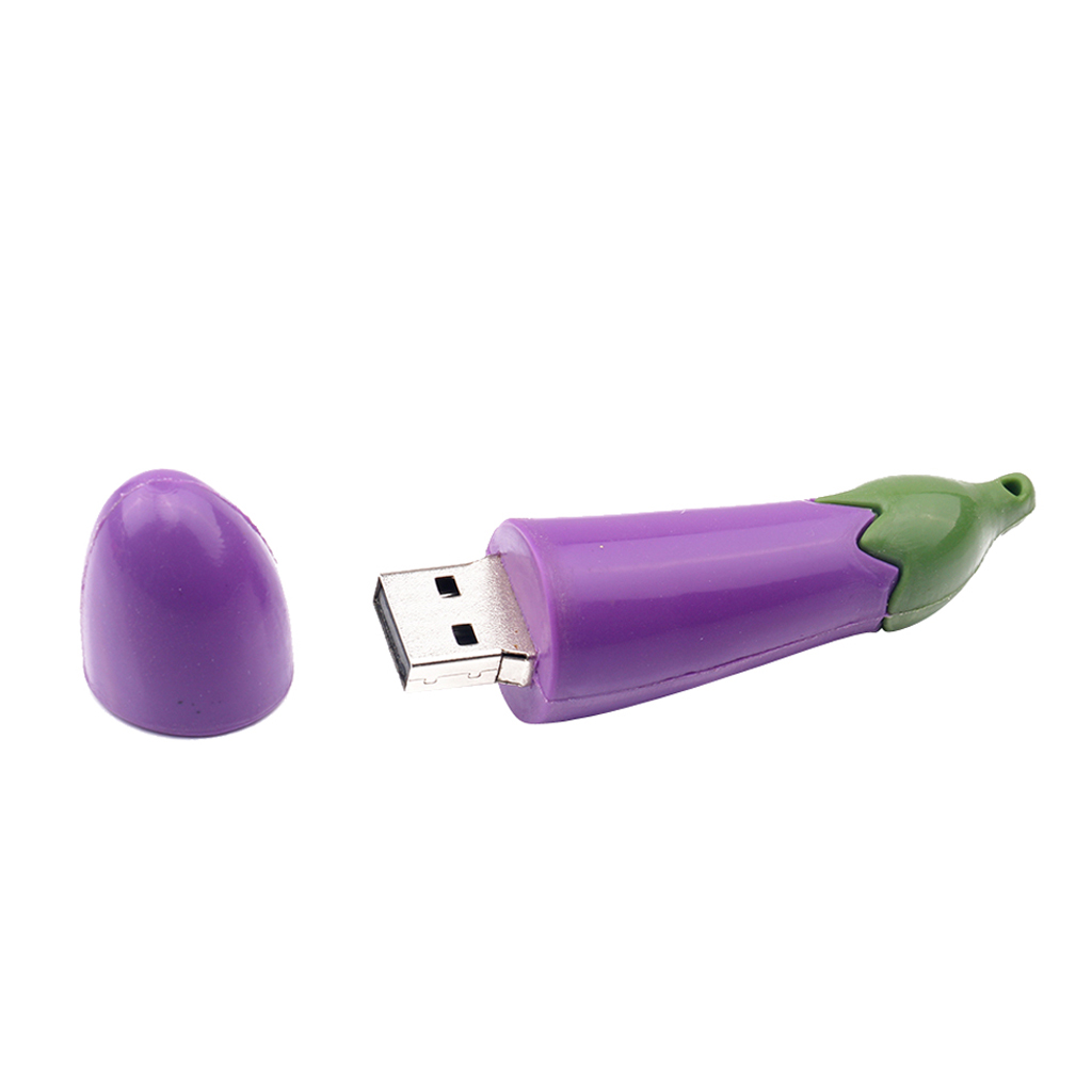 

usb 2.0 flash drive creative eggplant design u disk memory thumb pen drive