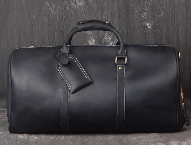

LVBAG LOUISdesignerVITTON Genuine Men's 55cm BAG Outdoor Duffel Packs LUGGAGE Leather Women's And BAGS TRAVEL DFJ3 DUF, Red;black