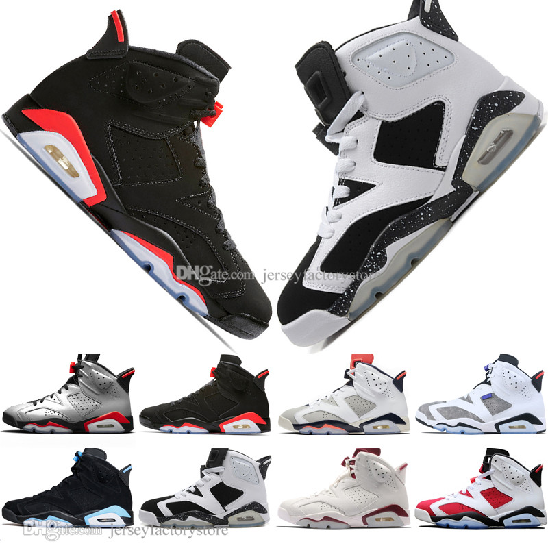 

2019 Infrared Bred VI 6 6s Mens Basketball Shoes 3M Reflective Maroon Alternate Hare Olympic Men Sport Sneakers 11S 1S 4 Trainers Size 40-47, #19