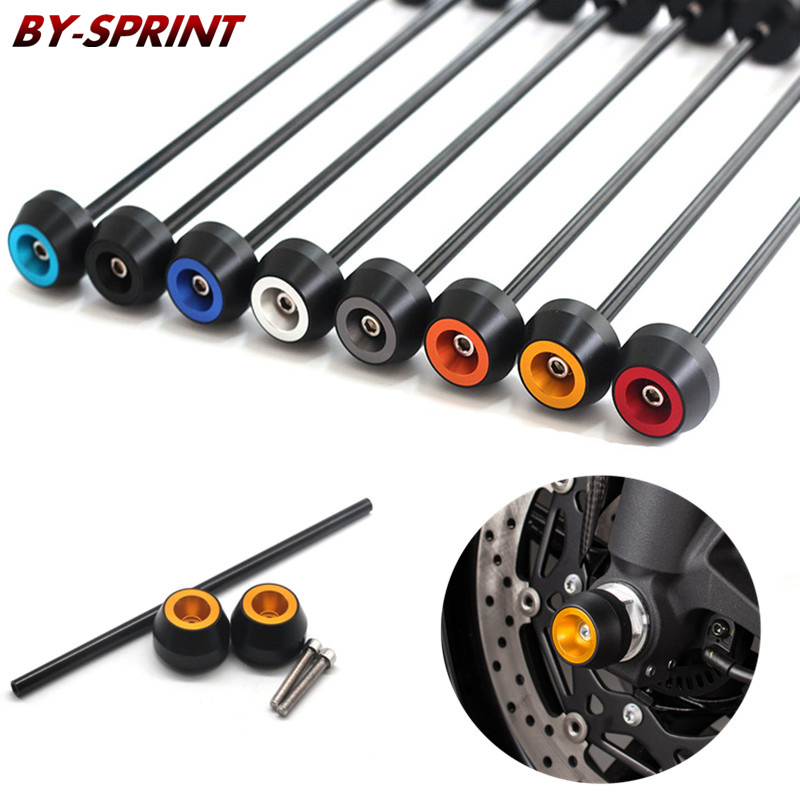 

Motorcycle Modified CNC Front Wheel Axle Fork Protector Crash Sliders Cap Protection For SCR950 SCR 950 2017-2019