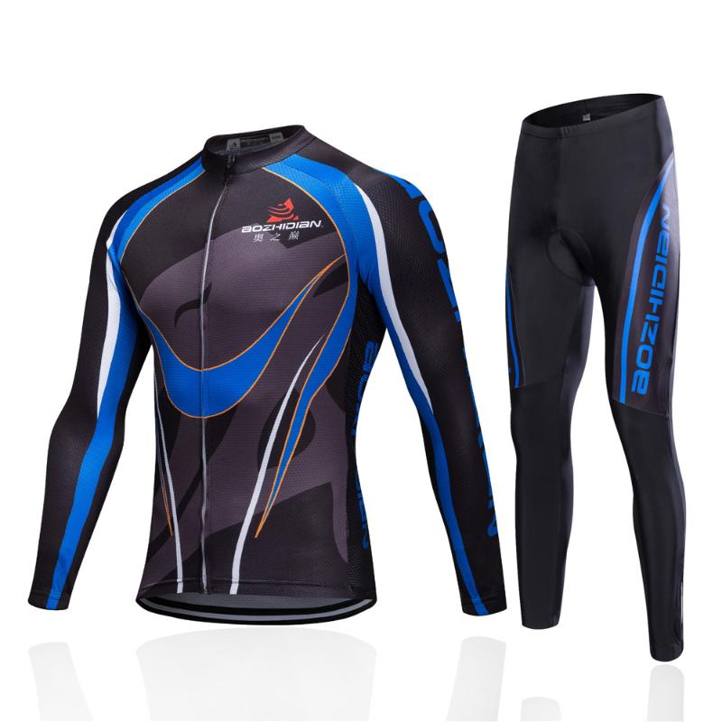 

2020 Winter Thermal Fleece Cycling Jersey Set Ropa Ciclismo Hombre Invierno Cycling Bike Bicycle MTB Clothing Men's Sportswear, Thin jersey