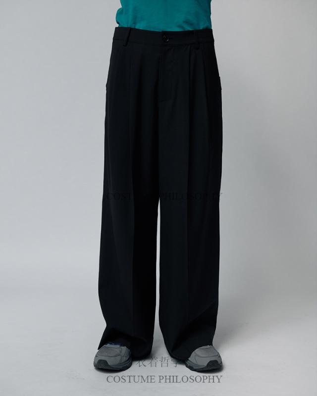 

2018 men's clothing Bigbang Hair Stylist fashion loose Bell-bottoms pants Wide leg pants Catwalk singer costumes 27-44, Black