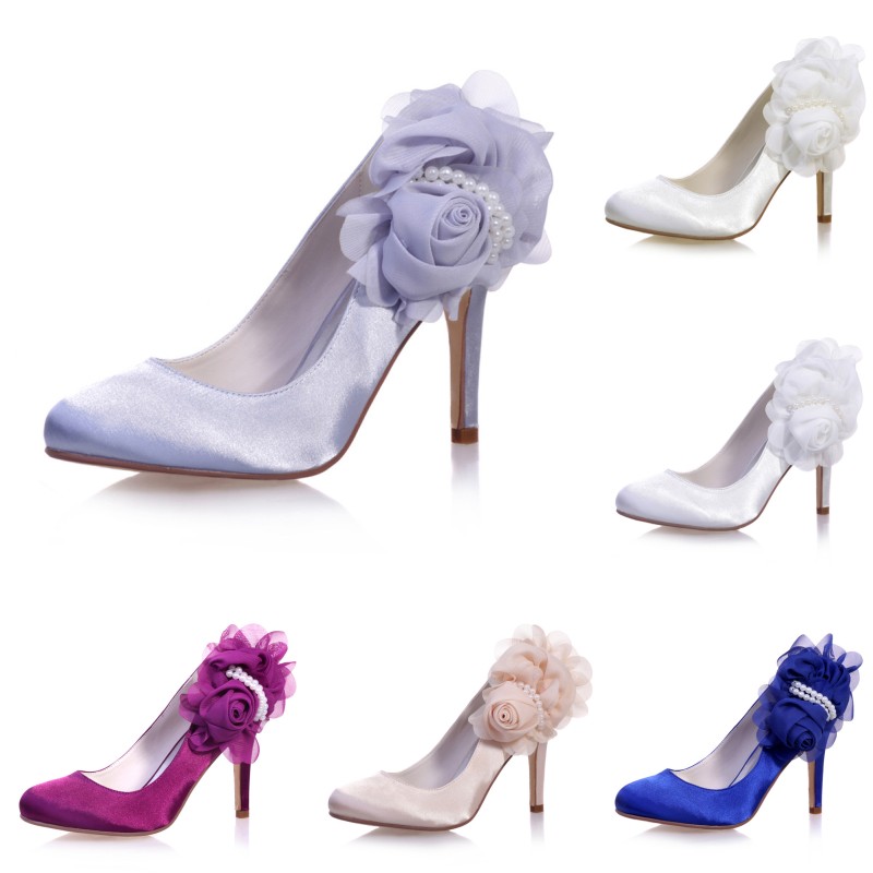 zapatos plateados boda