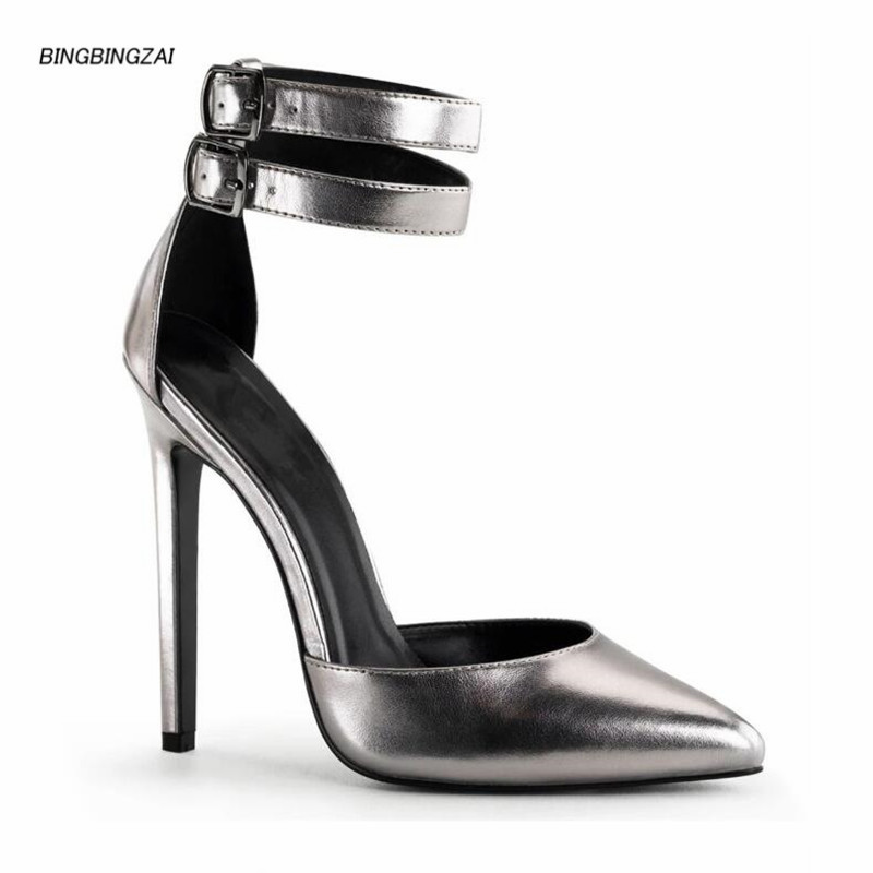 

MAIERNISI new pattern woman high-heeled shoes Sexy Cusp women's shoes 13CM Stiletto heels Fashion Show 3-14 15, Black