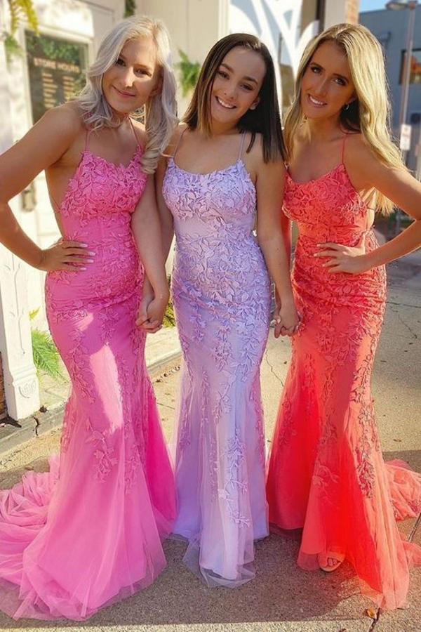 Sheath dress Trumpet Lace with Appliques Prom Graduation Cocktail Party Long Mermaid Homecoming Danciing for Juniors-image-540321294