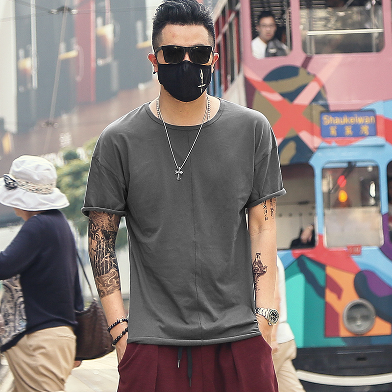 

100% cotton T shirt Men Casual Soft Fitness Shirt Men T Tops Tee Shirts O Neck Short Sleeve Tshirt T962, Black