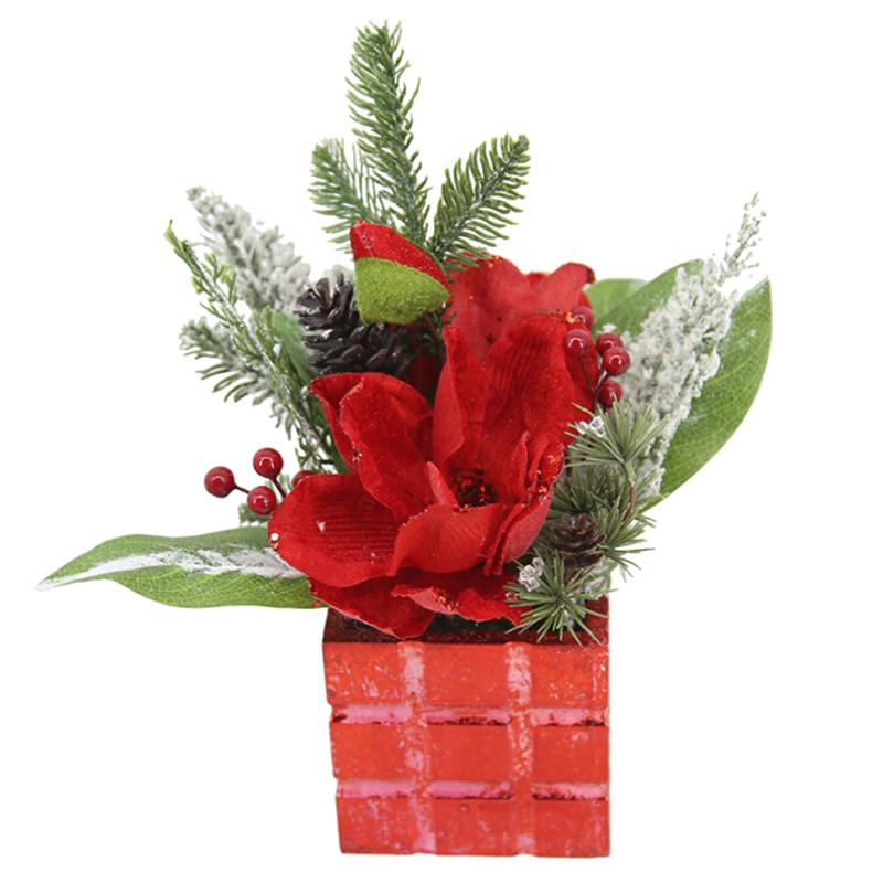 

Home Decor Bouquet Simulation Orchid Potted Artificial Flowers Plant Magnolia Wedding Background Flower Wall Festival Decoration, White