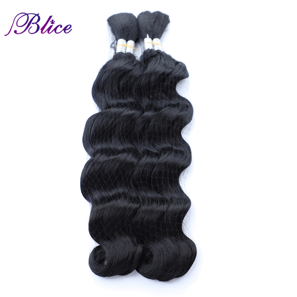 

Blice Synthetic Hair Bundles 18''-24'' Pure Color Bundles Bulk Crochet Deep Wave Synthetic Hair Extensions For Women
