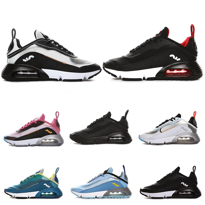 

New arrival unisex 2090 men women blue running shoes bred triple black white pink oreo 2090s mens trainers designer sports sneakers Eur36-45, Color#8