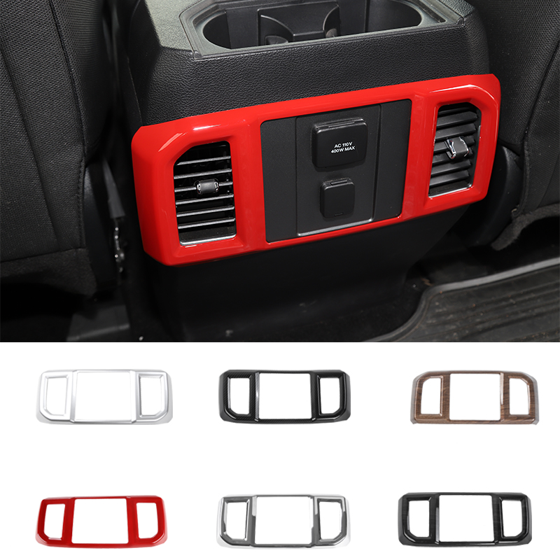 

ABS Rear Air Conditioning Outlet Vent Cover Trim Decoration For Ford F150 2016+ Car Interior Accessories
