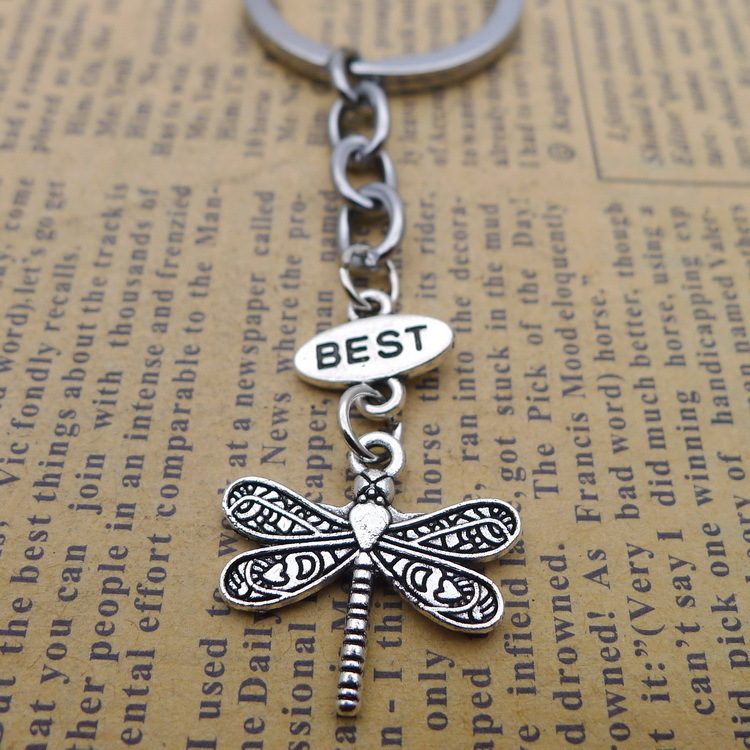 

Alloy Dragonfly Best Key Pendant Buckle Ancient Silver Ornaments Parts