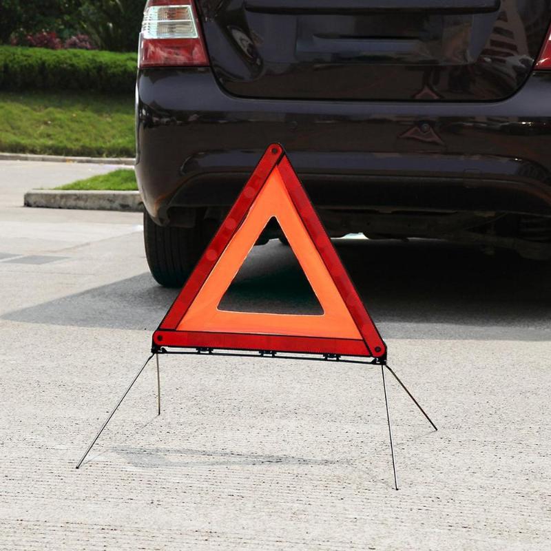 1pc s/écurit/é Triangle Kit route Avertissement durgence routi/ère r/éflecteur r/éfl/échissant signe dalerte pr/écoce Pliable durgence Kit voiture