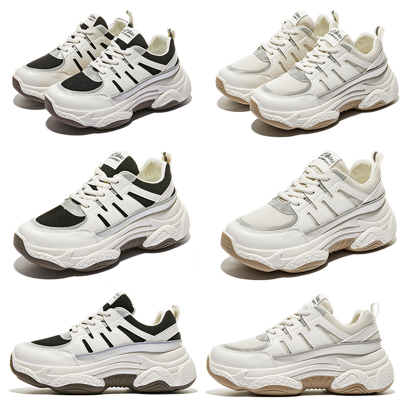 

outdoor walking for women old dad shoes triple white black fashion breathable comfortable trainer sport designer sneakers 35-40, C2