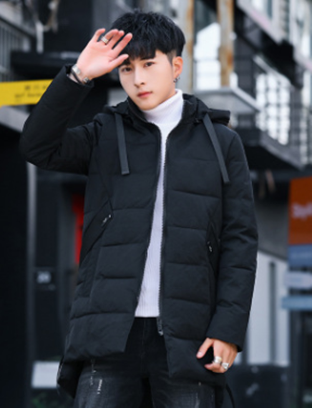 

New Men Down Jacket Short Cotton Hooded Slim Doudoune Homme Korean Trend Handsome Thickened Padded Clothes, 01