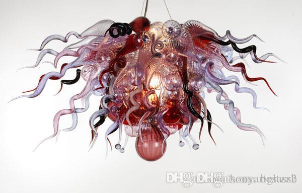 

Free Shipping 100% Mouth Blown Borosilicate Custom Made Indoor Art Decorative Italian Murano Glass Chandelier Light