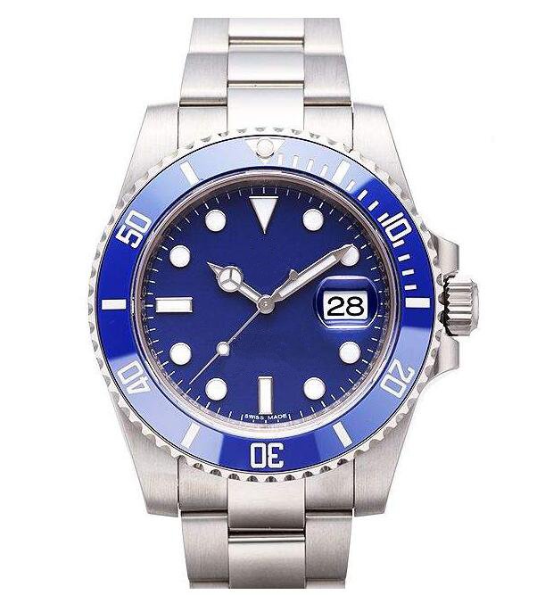 Glide Lock Ceramic Bezel Sapphire Mens 2813 Mechanical Automatic Movement SS Fashion Watch men's Watches Wristwatches r68-image-516666779