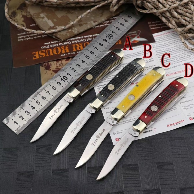 

OEM browning sog kershaw C07 X50 ox bone handle high quality 9cr18mov steel 2-mode tanto water drop blade pocket knife with retail box