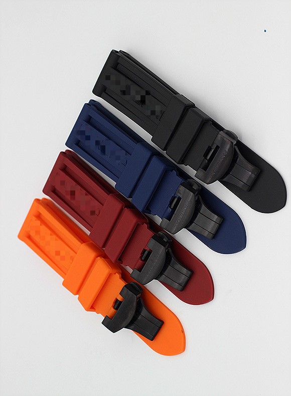 

Watch Accessories Fashion New Fit for Panerai premium rubber strap, buckle (pin buckle, butterfly buckle)22/24mm