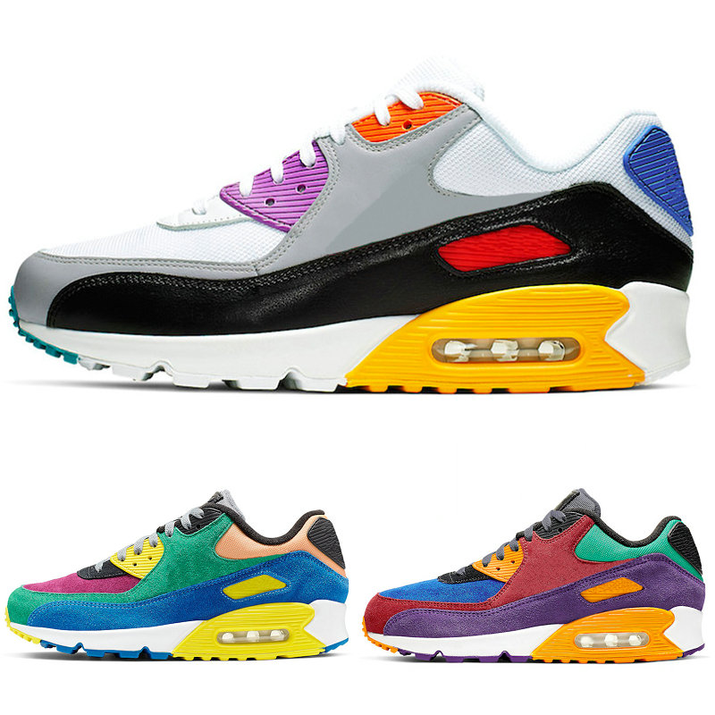 

Viotech 90 QS Be Ture Rainbow Running Shoes 90s Side B WMNS Mixtape Betrue Women Mens Sports Sneakers des Chaussures Size 12
