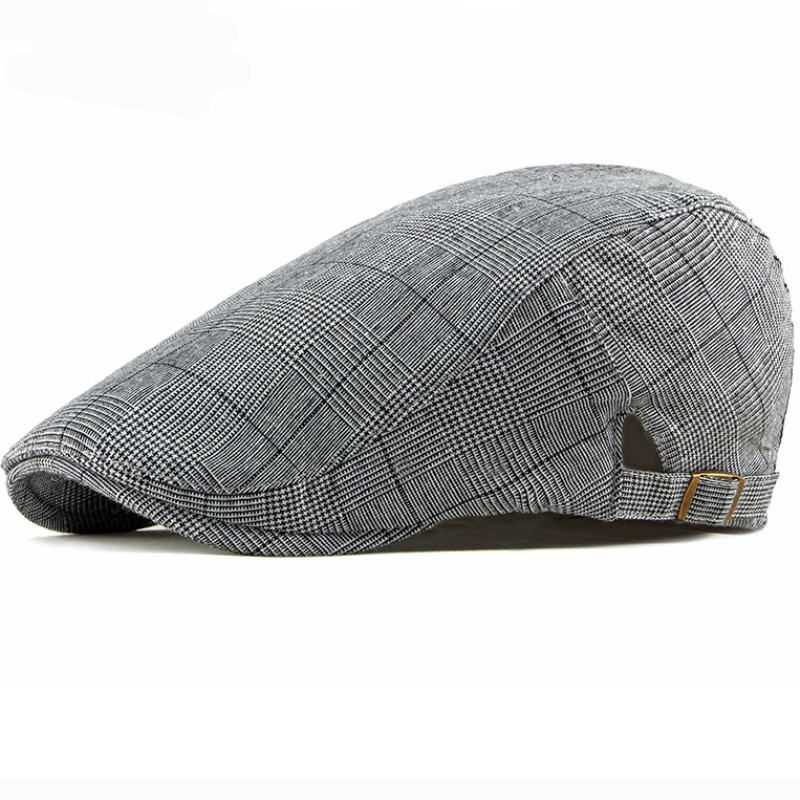 LL Spring Summer Bold Line Newsboy Caps Black