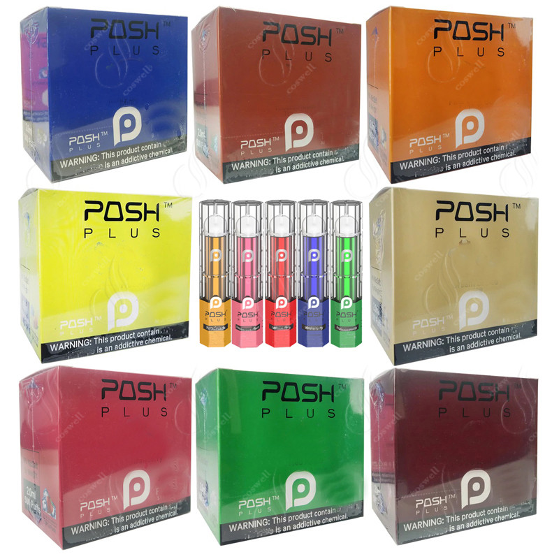 

Newest POSH PLUS Disposable Device Kit Vape Pen 280mAh 2.0ml 500Puffs Prefilled Pods Cartridges Starter Kits Disposable Portable ecigs Vapor