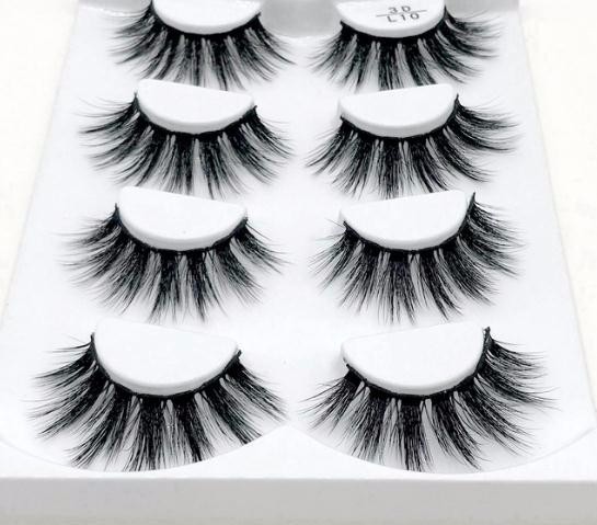 

4 Pairs Natural False Eyelashes Fake Long Makeup 3d Lashes Eyelash Extension Eyelashes For style