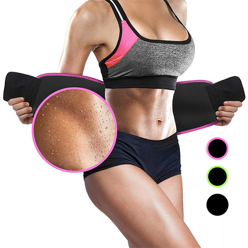 

Thermo Sweat Hot Body Shaper Slimming Waist Trainer Sexy Waist Belt Sweat Band Band Bodybuilding Women Lose Weight, Green