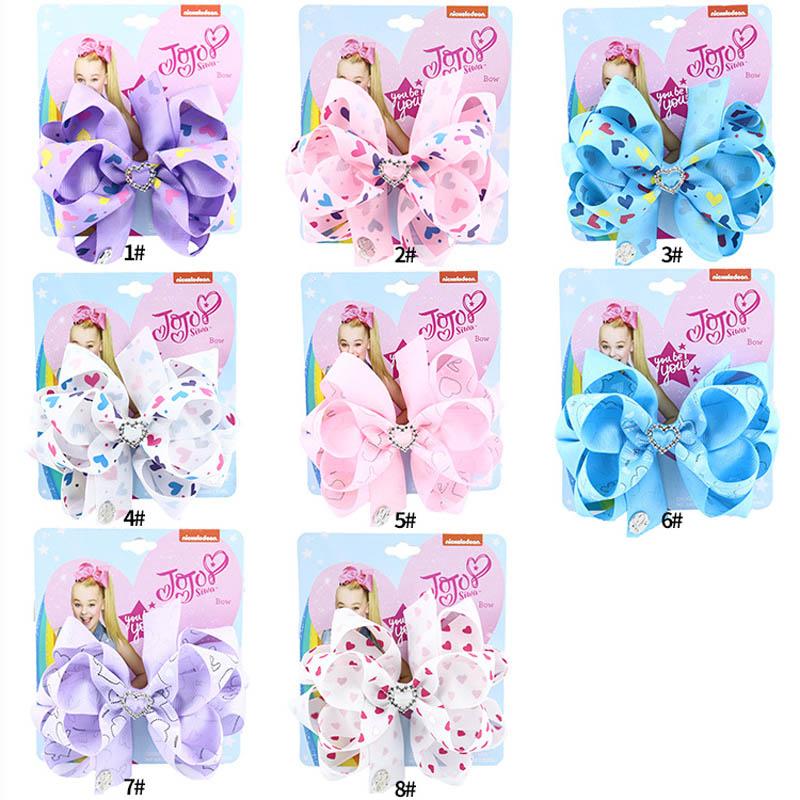 

new Love jojo siwa girls hair clips handwork hair bows princess BB clip designer girls barrettes kids hair accessories, Multi-color