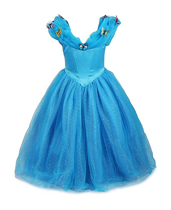 cosplay cinderella dress princess costume girl queen party dress up
