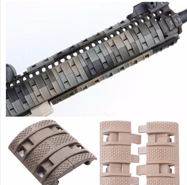 

32 pcs/lot Tactical Airsoft panels Picatinny rail Handguard cover AR15 M4 AK airsoft handguards Protector Resistant Hunting