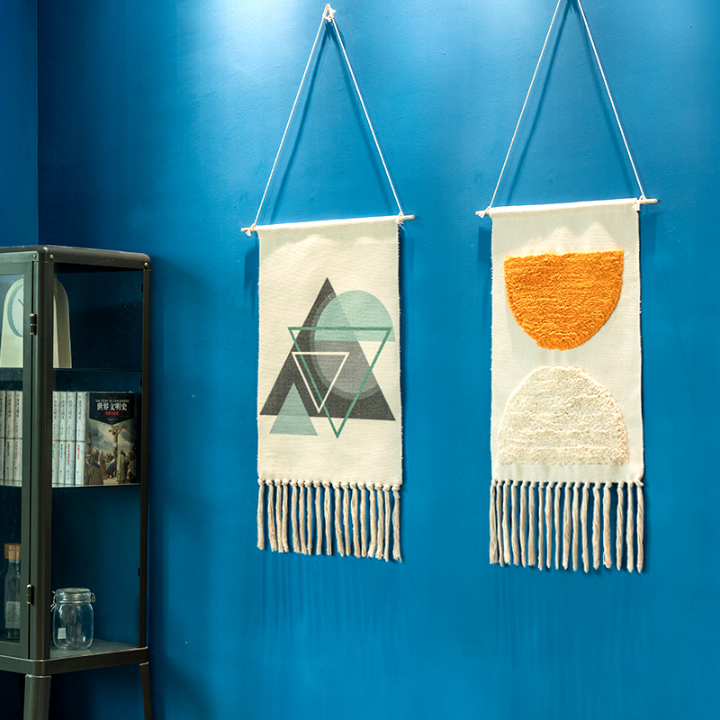 

Nordic Style Tapestry Wall Hanging Aesthetic Modern Tapestry Creative Bedroom Wandteppich House Decoration EB50GT