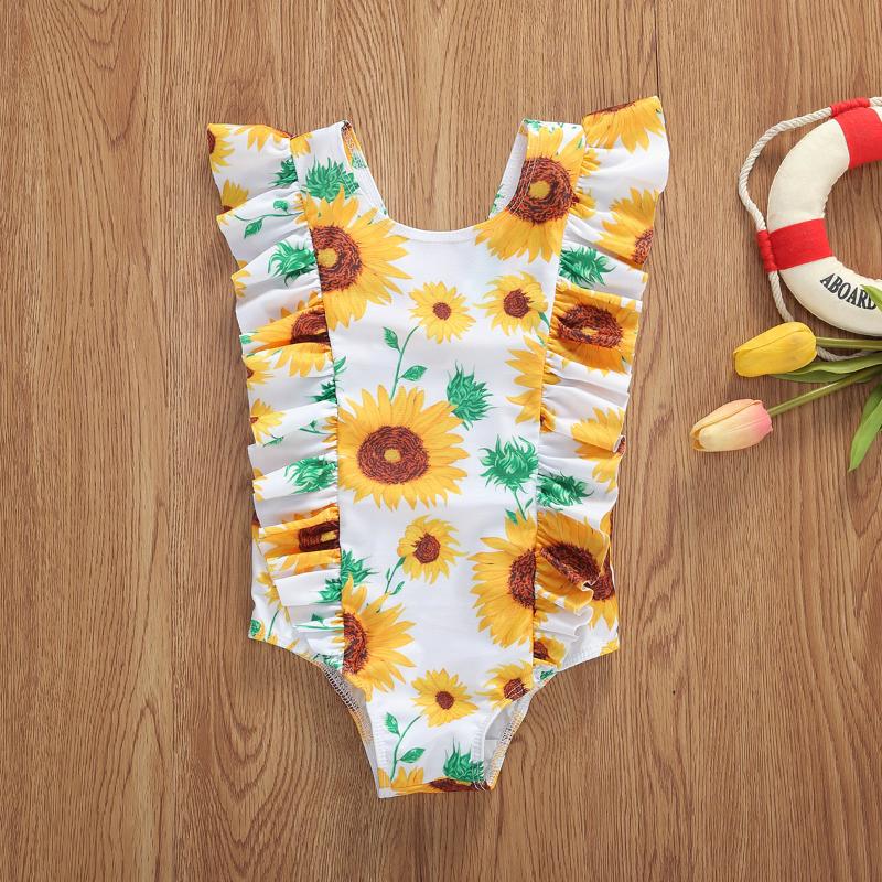 

Summer Girls Swimsuit Kids Swimwear Kids Bikini Sets Ruffle Style Children Swimwear Beach wear