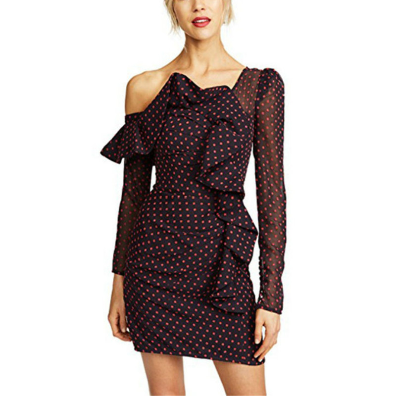 self portrait dress one shoulder