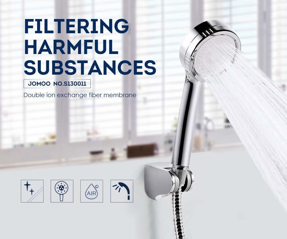 JOMOO Charcoal Purified High Pressure Shower Head Water Saving Round