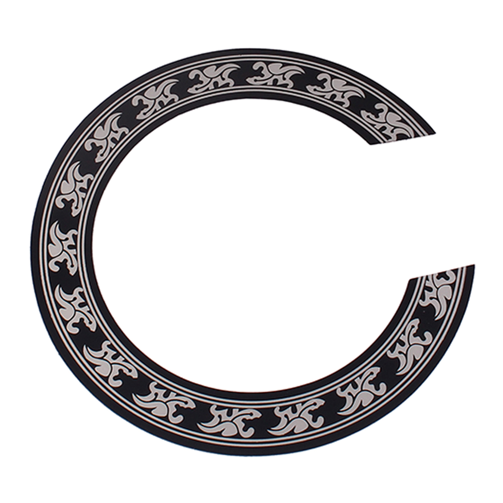 

Guitar Parts Soundhole Inlay Rosette Hard PVC Instrument Accessory 40/41inch