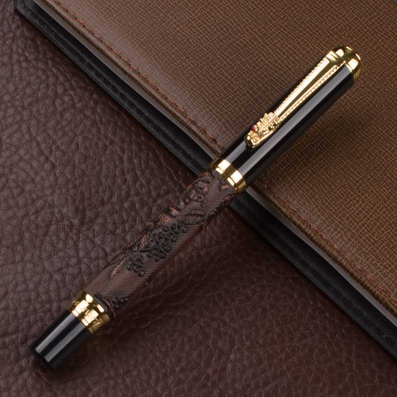 

Gel Pens ROLLER BALL PEN DIKAWEN 891 BROWN AND GOLDEN DRAGON CLIP RICH CROP FLOWER BLOOM 4 STYLE FOR CHOICE BUSINESS GIFT