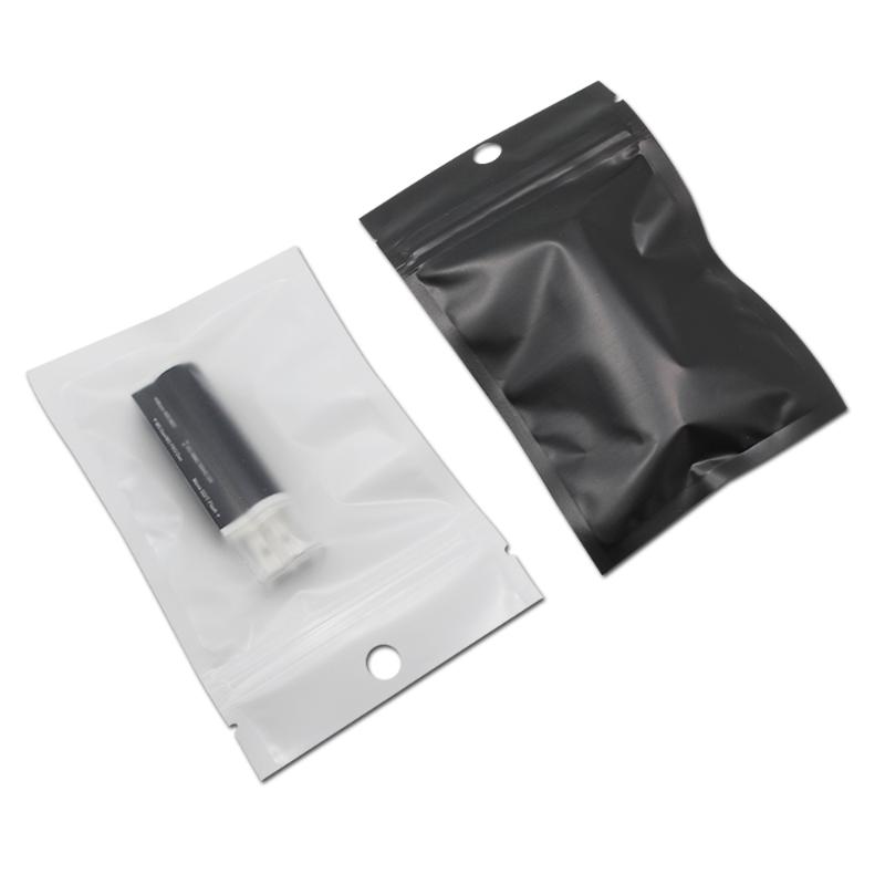 

DHL Matte Clear/White Black Plastic Bag Self Sealing Packaging Bag Electronic Component Accessories Party Storage Pouch