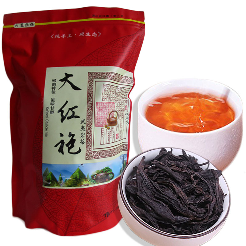 

250g Chinese Organic Black Tea Dahongpao Oolong Tea New Cooked Tae Green Food Sealing strip packaging Hot sales