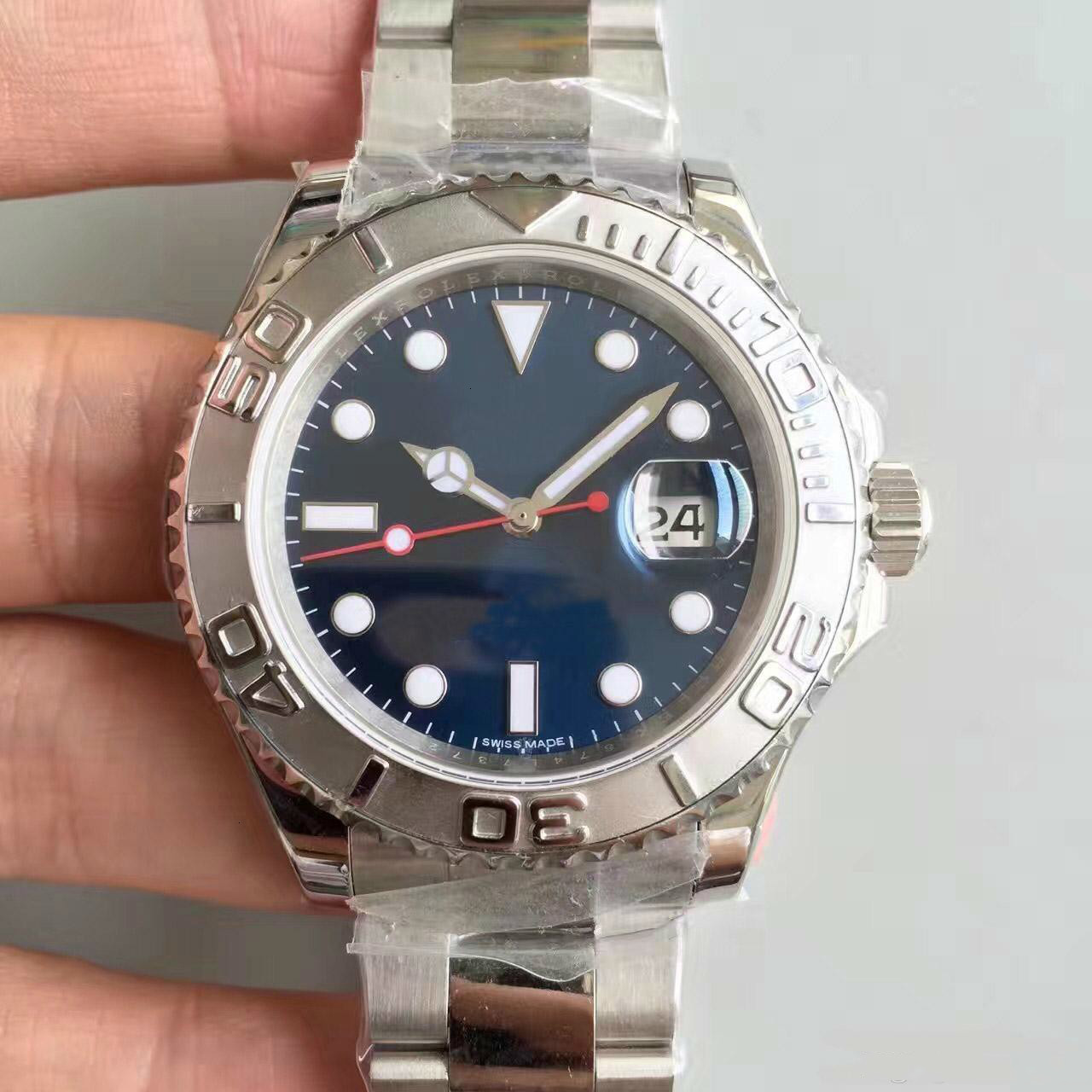 

Hot Watch 40MM Sapphire Dial 316 Stainless Steel Strap Automatic Mechanical Movement 116622 Red&blue Needle Mens Yacht Watch Folding Buck, Make waterproof 50m