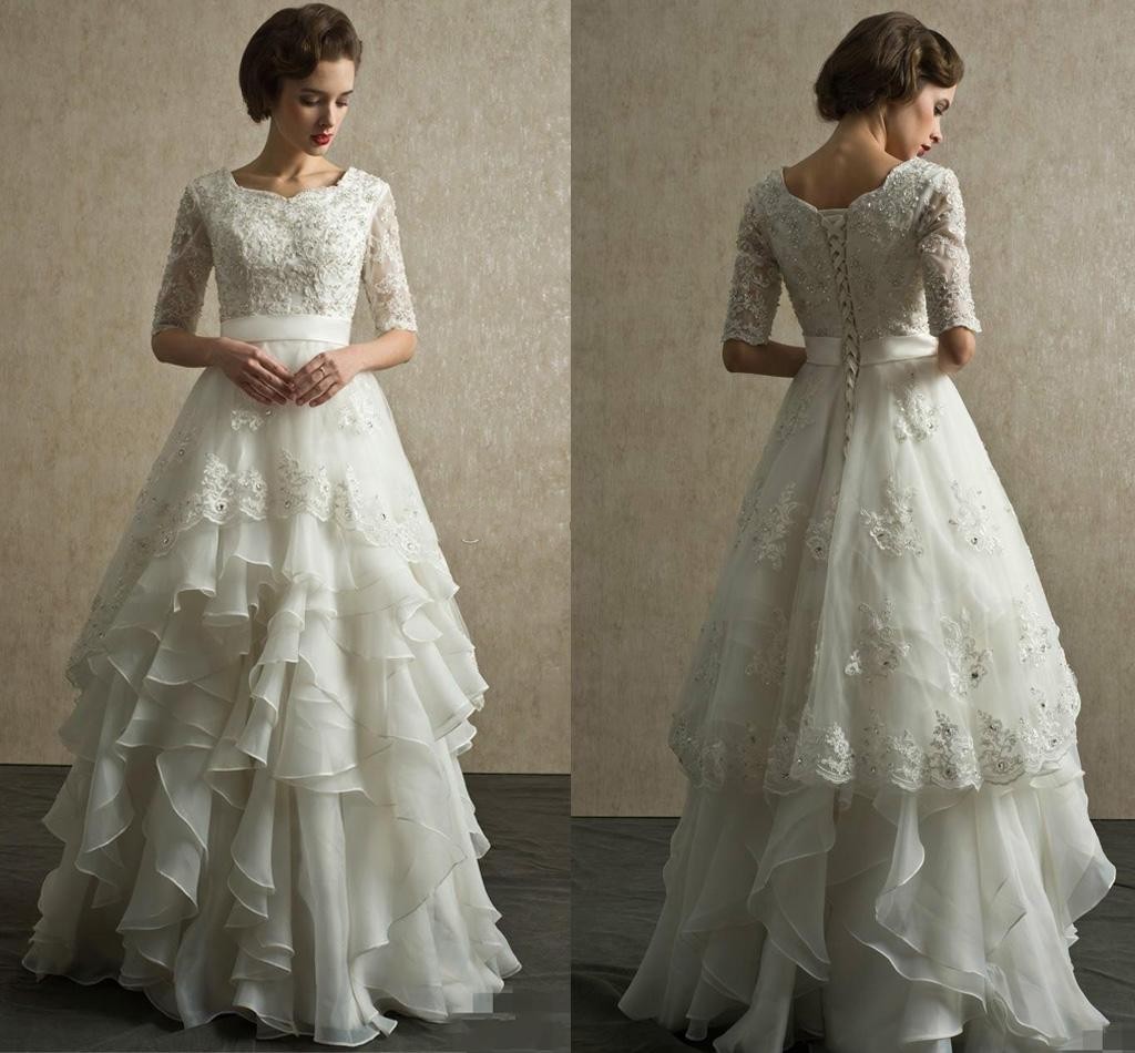 half sleeve organza wedding wrap