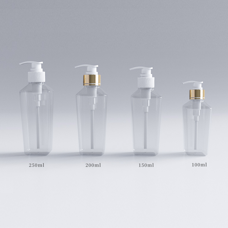 

100ml 150ml 200ml 250ml PET Lotion Pump Bottle,Clear Plastic Cosmetic Container,Empty Shampoo Sub-bottling,Shower Gel Bottles